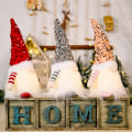 Miniatyrbild 2 av 4: Juldekoration Julpaljetter med lampor Rudolph docka