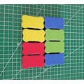 Miniatyrbillede 2 af 5: 4 x Magnetiske Whiteboard Viskelæder Tør Sletning Rengøringsviskelæder Til Klasseværelse Hjemmekontor Skole Tilfældig Farve
