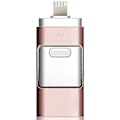 Miniatyrbillede 1 af 4: 3 i 1 USB-flashdrev Udvidelseshukommelseskort OTG Pendrive til iPhone iPad Android Pc