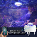 Miniatyrbilde 4 av 4: Stjernehimmel-projektor, takprojeksjons nattlys med innebygd