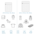 Miniatyrbilde 5 av 5: Set med 4 vaskemaskin, mesh klesvaskpose, klesvasknett