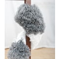 Miniatyrbilde 5 av 5: Kyllingfjær Grå Erstatningshode, Mikrofiber Stretch, Skrape