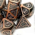 Miniatyrbilde 4 av 5: 7 stk./pakke Polyedrisk sinklegering for Dragon Scales DnD RPG brettspill terninger (06) 6