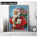 Miniatyrbilde 2 av 5: （1）2 stk. DIY diamantmaleri julekit, 5D julebroderi