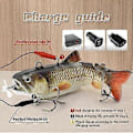Miniatyrbilde 3 av 5: Luretron Elektrisk Fisk, Luretron Fisk Mikro Leddet Swimbaits 450