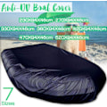 Miniatyrbillede 4 af 4: UV-resistent oppustelig bådcover, sort, 470*94*46cm