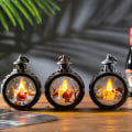 Miniatyrbilde 4 av 4: Julekule med LED, julemann 2-farget 2-delt LED li