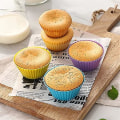 Miniatyrbillede 5 af 5: Genanvendelige silikone cupcake bageforme 12 stk. 2,75 tommer non-stick muffin cupcake liners til fest tilfældige farver