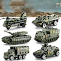 Pikkukuva 1 / 4: 6 kpl autot lelu diecast metalli leikkisetti ajoneuvo seos auto mallit lelu lapsille taaperoille pojille D
