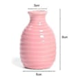 Miniatyrbillede 4 af 4: Plante Hydroponisk Keramisk Vase Kreativ Fremme Sund Vækst Plantekasse til Stue Soveværelse Studie Pink