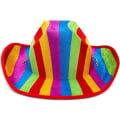 Miniatyrbillede 2 af 5: Regnbue Cowboy Hat til Pride Parade, Kostumefest (Voksne One Si