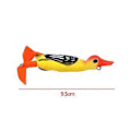 Miniatyrbilde 4 av 5: Andefiskesluk Fiske Fiskekroker Tilbehør Swimbaits Utstyr Flipper Trolling Sluk Fiskesluker for Bass Gjørs Rødfisk (Gul) Yellow
