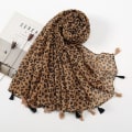 Miniatyrbilde 2 av 5: Leopardmønstret skjerf, 180-90cm