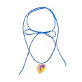 Pikkukuva 1 / 5: Elegantti goottilainen sydänriipus kaulakoru naisille hääjuhliin solmittu rusettikaulakoru säädettävä ketju Y2K koru transparent color Blue