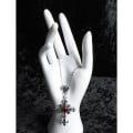 Miniatyrbillede 3 af 5: Vintage Ruby Cross Halskæde