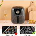 Pikkukuva 5 / 5: Air Fryer -lisävarusteet, silikonista valmistetut Air Fryer -vuoraukset, kaksoiskori A