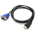 Miniatyrbild 1 av 4: 1m Hdmi till Vga 1080p-omvandlarkabel för Hdmi till Vga-anslutningar