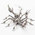 Miniatyrbild 4 av 5: Vuxen metallmodellset Robot insekt skorpion 3D stål färdig