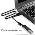 Miniatyrbilde 2 av 5: USB & USB/Type C Hunn til Type C-kontakt Mobiltelefon Hurtiglading Data Synkroniseringsadaptere 2 i 1 USB-splitter Type C female