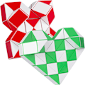 Miniatyrbild 5 av 5: 48 kilar Fidget Snake Cube Magic Twist Puzzle Sensoriska leksaker Hjärna