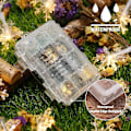 Miniatyrbillede 3 af 4: 6m 40 LED-lys 8 tilstande snefnuglys til juledekorationer (varm hvid)