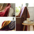 Miniatyrbillede 5 af 5: Chenille-sengetæppe, kaste tæppe med jacquard-kvast