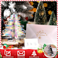 Miniatyrbild 4 av 5: Pop Up Julgran, 7,87 tum Liten Julgran 3D Pop Up C