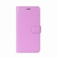 Miniatyrbillede 2 af 5: Litchi Tekstur Stand Læder Wallet Mobil Case til Sony Xperia XA2 - Lilla Purple