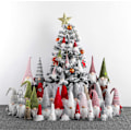 Pikkukuva 3 / 5: Käsityönä tehty ruotsalainen Tomte-tonttu, jouluhaltijan koriste-esine