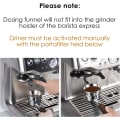 Miniatyrbillede 3 af 5: 54mm espressodoserings tragt, rustfrit ståldoseringsring til kaffe C