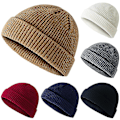 Miniatyrbillede 4 af 5: Varm vinterstrikhue Beanie Cap Fisker Varmer Ur Hat Skully Daily Ski Hat（Blå）