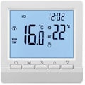 Miniatyrbillede 1 af 5: Smart vægtermostat med LCD-display til gulvvarme - Hvid