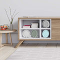 Miniatyrbillede 4 af 5: 4 stk. 4 tommer displaystativer sort jernstaffeli til tavlehylder