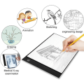 Miniatyrbillede 4 af 4: Led Tracing Light Pad Justerbar Lysstyrke Bordlampe Hylde Plade Med Justerbar Lysstyrke (33 * 21 * 0,3 cm)