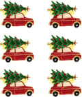 Julkrans Servettringar 6PCS Jul Servettringar,Christm
