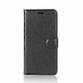 Miniatyrbillede 2 af 5: Litchi Tekstur PU Læder Wallet Stand Case til Sony Xperia XA2 - Sort Black
