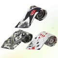 Miniatyrbillede 5 af 5: 3 stk. Kreative Poker Terning Tryk Slips Fashion Tryllekunstner Halsbind Klæd Ud Kostume Rekvisitter Fest Slips