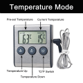 Miniatyrbilde 4 av 5: Høy presisjon grill metall jern skall mat digital display termometer utendørs grill termometer timer-50 grader--250 grader