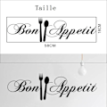 Miniatyrbillede 3 af 5: Bon Appetit Stickers, Bon Appetit Sticker, Bon Appetit Citat, Rød