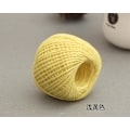 Miniatyrbillede 1 af 4: 2 stk. Jutegarn 50m Jutetråd 3 Lag 2mm Tykkelse Jutetov Til Dekoration Havearbejde Blomsterbinding DIY Kunsthåndværk Bundtning Håndværk（Gul）