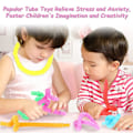 Miniatyrbilde 3 av 5: 8 stk Mini Pop Tubes Sensorisk Leker Yutou Pop Tubes Sensorisk Leker Fargerik Stretch Tube Sensorisk Leker Fidget Toys Set For Barn Stress Og Angst Relief