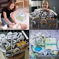 Miniatyrbillede 2 af 5: Foldbar Baby Ble Skifte Caddy Organiser Bærbar Vuggestue Opbevaringskurv