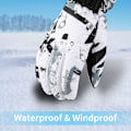 Miniatyrbilde 4 av 5: Skigloves, Vanntett Snøhansker -30℉ Vinterhansker for Kaldt Vær