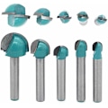 Miniatyrbillede 1 af 5: 5 stk. 6mm skaft router core box bits CNC rund rillefræsning