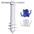 Miniatyrbillede 1 af 5: Universal størrelse strandparaply stativ - Paraplyholder skruer ind i