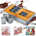Miniatyrbillede 1 af 5: Bage Non-Stick Store Bogstaver, Aluminium Rektangulær Kageform, Lad