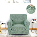 Miniatyrbild 3 av 5: Soffaöverdrag i spandex, stretchigt sofföverdrag, jacquard
