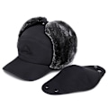 Miniatyrbillede 5 af 5: Mænd Kvinder Vinter Hat Faux Fur Foring Cap med Øre Klap Varm Beanie
