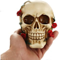 Miniatyrbilde 2 av 5: 1 stk Rose Skull Resin Håndverk, Personlige Ornamenter
