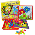 Mosaikplugg-in-spel, plugg-in-spel för barn 2, 3, 4 år gamla, col